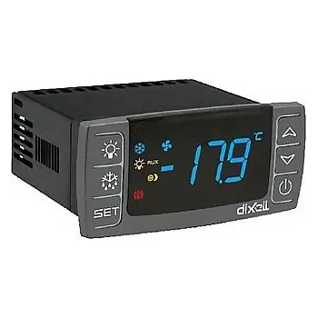Termostat Regulátor chlazení Dixell XR70CX 5Q0C2 s řízením ventilátoru, pomocným relé a modrým displejem