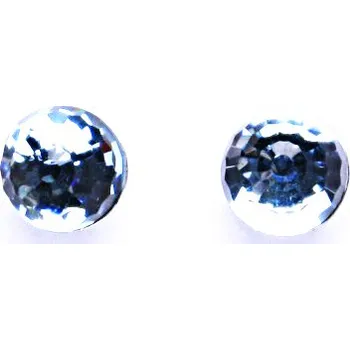 Náušnice Náušnice stříbrné s krystalem Swarovski akvamarín disco koule NŠ 1311