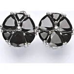 Stříbrné náušnice, přírodní granát, šperky s granáty, 13,30 g