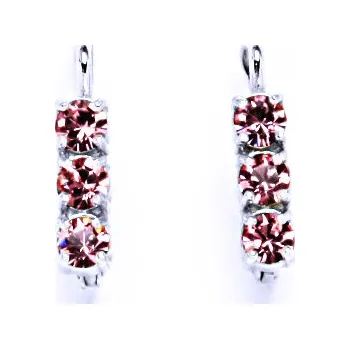 Náušnice Náušnice krystal Swarovski rose NK 1323