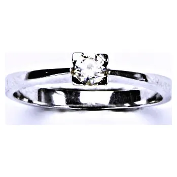Prsten Stříbrný prsten (zásnubní) se zirkonem, 0 T 1204