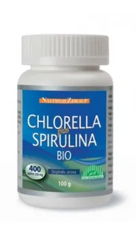 Superpotravina Nástroje zdraví Chlorella + Spirulina Bio tbl. 400