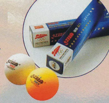 pingpongové míčky DHS míčky stolní tenis žluté