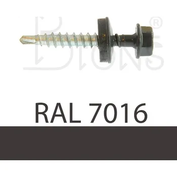 Šroub Farmářský šroub TEX 4,8 x 35 tmavě šedý RAL 7016