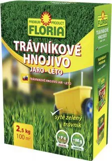 Hnojivo Floria Trávníkové hnojivo jaro/léto 2,5 kg