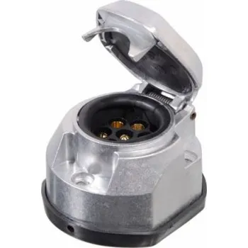 Elektrická zásuvka hliníková zásuvka tažného zařízení .Celokovová ALU zásuvka pro tažné z