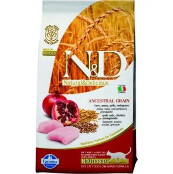 Krmivo pro kočku 2ks N&D Low Grain CAT Neutered Chicken & Pomegranate 10kg