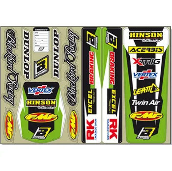 Samolepicí dekorace na vozidlo Arch samolepek - polepů BLACKBIRD KAWASAKI - Sponsor standard kit (Nálepky, polepy)