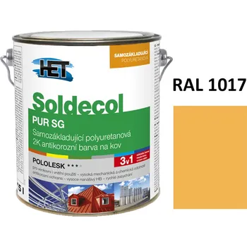barva na kov Soldecol PUR SG 2,5 L RAL 1017