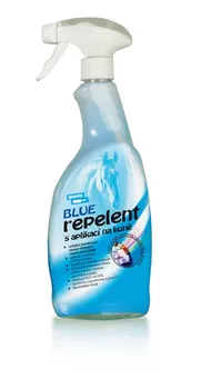 Kosmetika pro koně Bioveta Repelent s aplikací na koně Blue