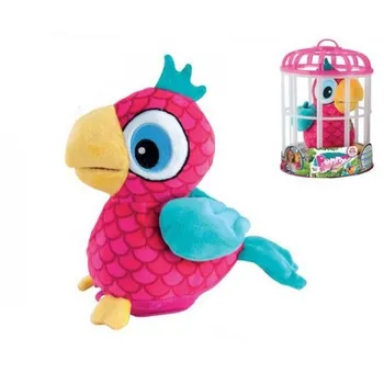 plyšák Mikro Trading Papoušek Penny v kleci