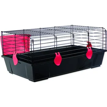 Small Animals Michal 100 x 55 x 39 cm, černá s červenou výbavou