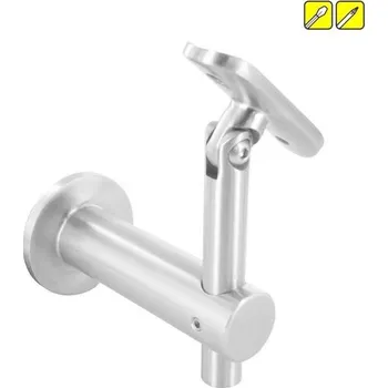 Zábradlí Feldmann Nerezový držák kulatého madla zábradlí pr.42,4 mm 50363-240 brus, na zeď, flexi