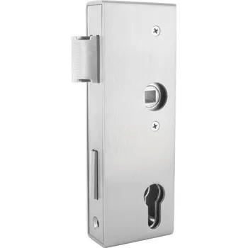 brána Feldmann Nerezová zámková krabice pro branku a bránu 59100-240 se zadlabacím zámkem, rozteč 72 mm