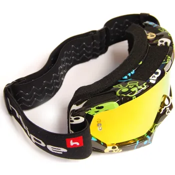 Motocyklové brýle Motocrossové brýle Heipe Racing Skull Profi