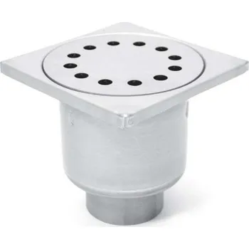 Kanalizační potrubí Kanalizační vpusť, spodní KSDK 220 - 75 (Průmyslová odpadní mřížka 220mmx220mm)