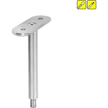 Zábradlí Feldmann Nerezový držák madla zábradlí s plochou podstavou 60170-240 brus, závit M8