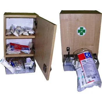 Lékárnička Štěpař Lékárnička nástěnná dřevěná s náplní do 10 osob