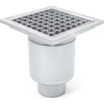 Kanalizační potrubí Kanalizační vpusť, spodní KRD 250 - 110 (Průmyslová odpadní mřížka 250mmx250mm)