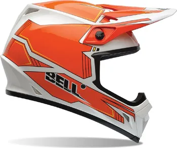 Helma na motorku Motokrosová přilba Bell MX-9 (oranžovo-bílá, L (59-60))