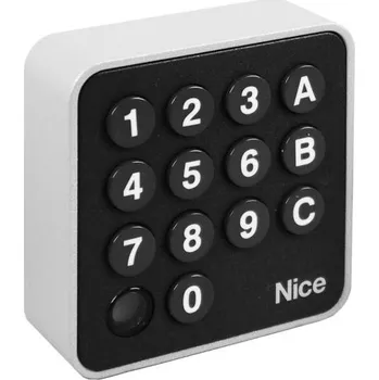 Pohon brány Nice EDSWG- bezdrátová osvětlená kódová kláves 3-kanálová k pohonu bran a vrat