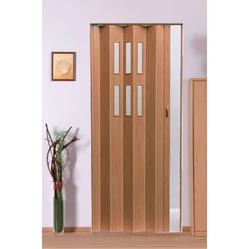 Interiérové dveře Hopa CZ Shrnovací dveře Luciana - Dub - sklo 73x200 cm