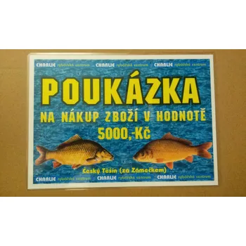 Dárková krabička Charlie Dárkový poukaz na 5000kč
