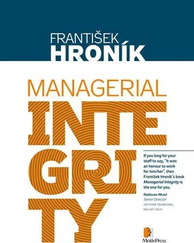 Cizojazyčná kniha Managerial Integrity - Hroník František