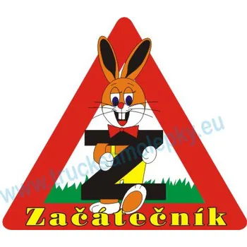 Samolepicí dekorace na vozidlo Samolepka Začátečník 3 (Tištěná samolepka )