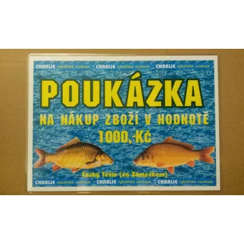 Dárková krabička Charlie Dárkový poukaz na 1000kč