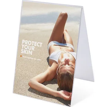 Plexi stojánek typu A na výšku formát A4