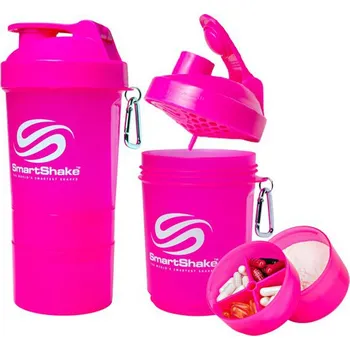 Shaker SmartShake shaker 400 ml + 200 ml růžový
