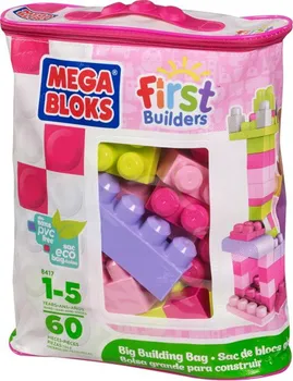Stavebnice Mega Bloks Mega Bloks Kostky v plastovém pytli 60 dílů