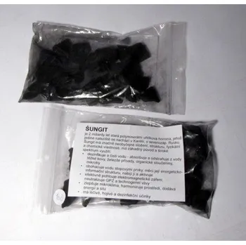 Přírodní kámen šungit drť do vody 100 gramů