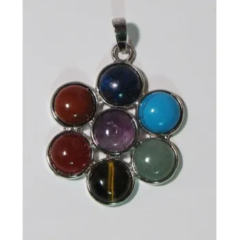 Přívěsek Přívěšek čakrový s kameny Květ amulet