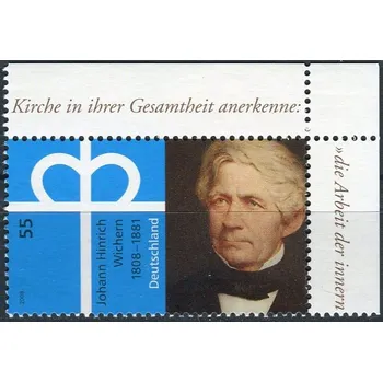 Poštovní známka (2008) MiNr. 2657 ** - 55 C - Německo - 200. výročí narození: Johann Hinrich Wichern