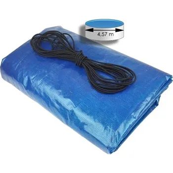 bazénová plachta Krycí plachta modrá 5,2 m na bazén průměru 4,57 m