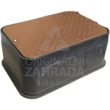 STANDARD "NÍZKÁ" - zahradní šachtice PC, hnědé víko (Ventilová šachtice)