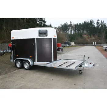 Přívěs pro přepravu koně a skotu Přívěs na 2 koně s držákem na kočár