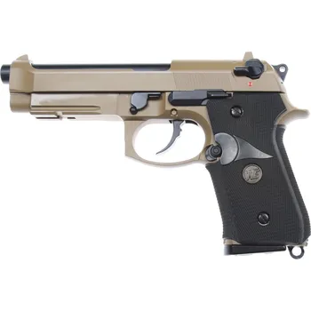 Airsoftová zbraň Beretta M9A1, Navy version, Tan, GBB, WE