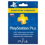 Sony PlayStation Plus Card SK 12 měsíců