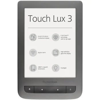 Čtečka elektronické knihy Recenze Pocketbook 626 Touch Lux 3 šedá
