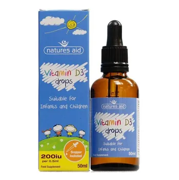 Natures Aid Vitamín D3 200 I.U. kapky pro děti 50 ml