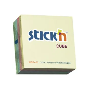 Samolepící bloček Samolepicí bločky Hopax - 76 x 76 mm / 400 lístků / pastelové barvy