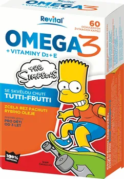 Přírodní produkt Revital The Simpsons Omega 3 + vitamíny D a E 60 cps.