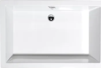 Sprchová vanička Polysan Deep 100x75x26 cm bílá s podstavcem