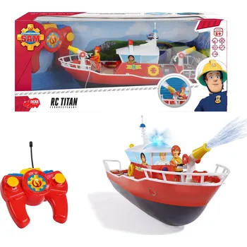 RC model lodě Recenze Dickie Toys Požárník SAM + člun Titan 1:16