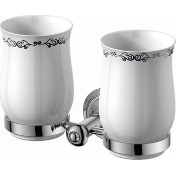 Držák na kartáček Sapho Astor dvojitý držák skleniček chrom