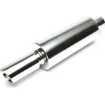 TA Technix sportovní nerezový tlumič výfuku - zkosená elipsa, 75x77mm