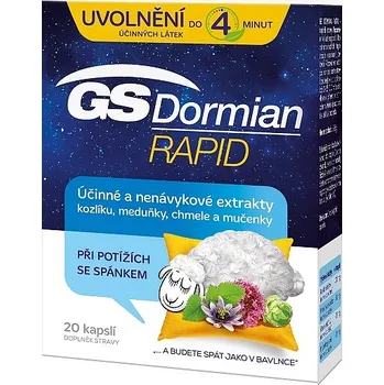Přípravek na podporu paměti a spánku Recenze GS Dormian Rapid